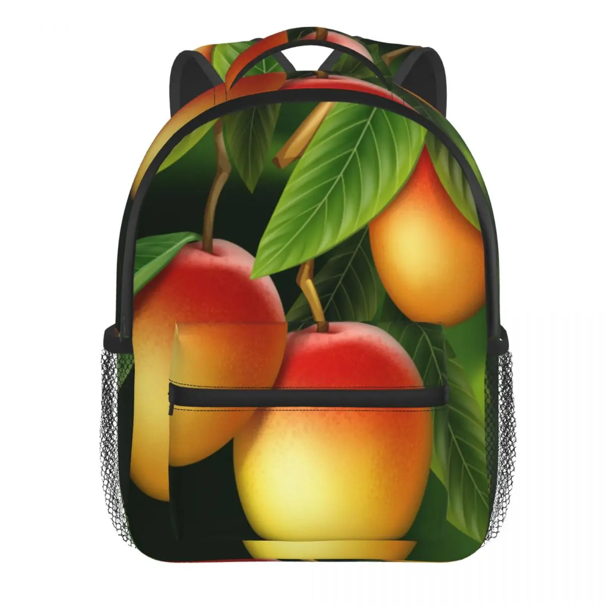 Children Bag Whole Mango Leaves Hanging Branch Kids Bag Kindergarten Preschool Backpack for Boys Girls 3-4-6 Years Old