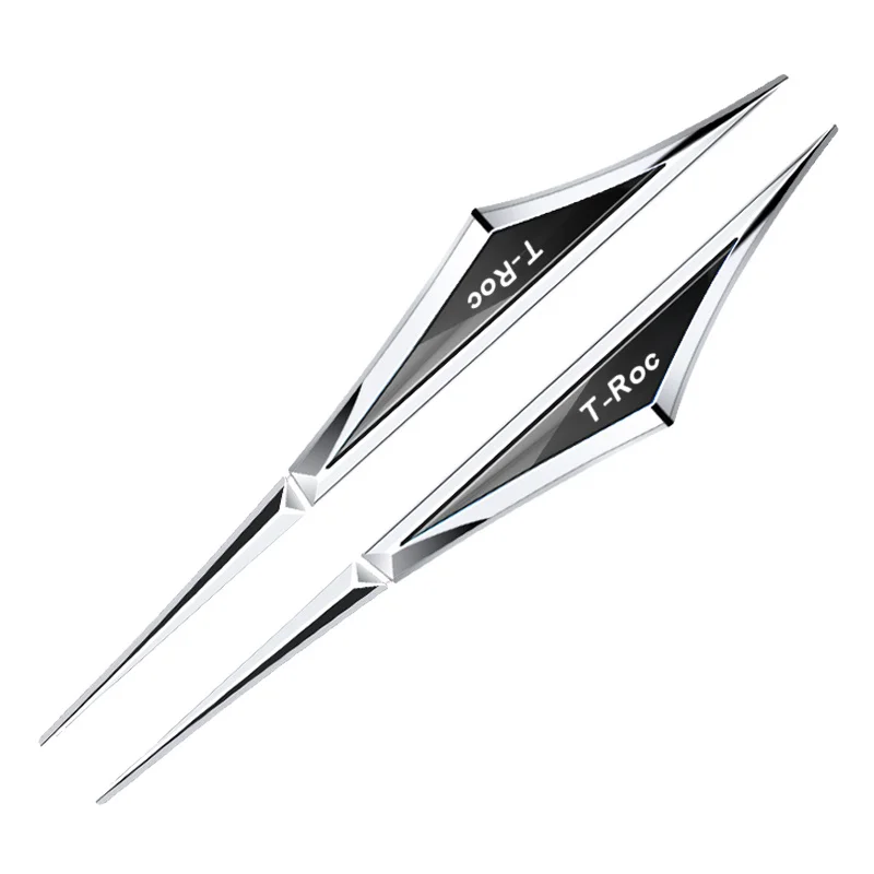 

2 шт., хромированные автомобильные наклейки на боковые двери