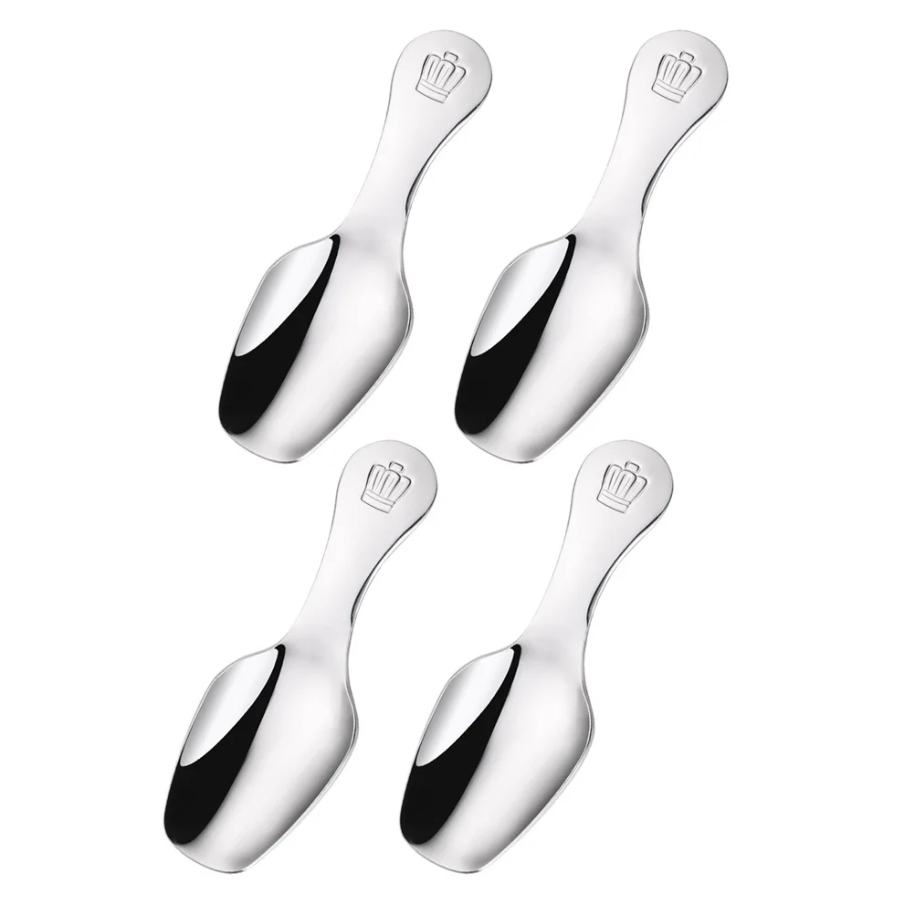 

Spoon Spoons Dessert Stirring Salt Tea Ice Coffee Cream Small Silverware Scoops Yogurt Steel Dinnersoup Kitchen Stainless