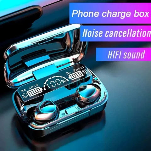 Беспроводные водонепроницаемые наушники Bluetooth с зарядным чехлом