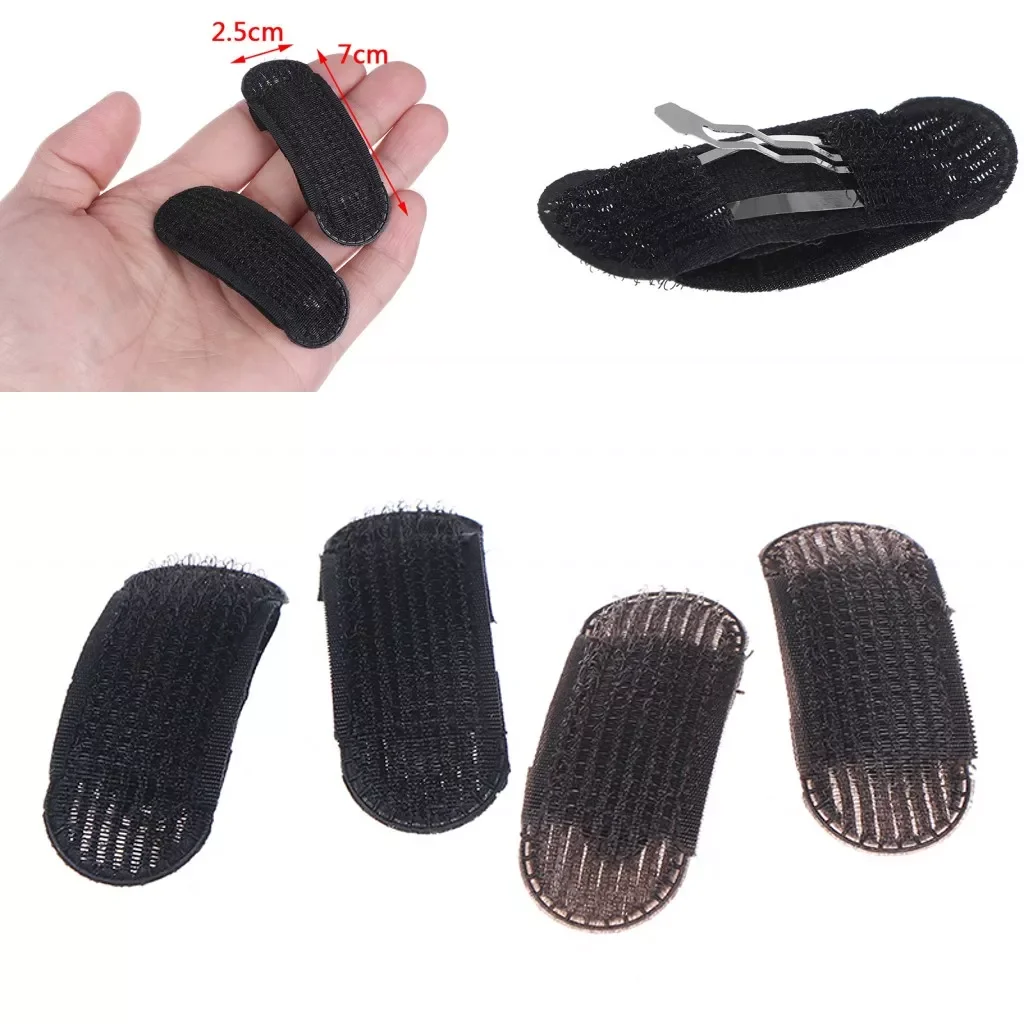 

Breathable Bangs Mat Hair Clips Black Coffee Princess Hair Tool Set Bump It Up Volume Base Hair Inserts Hair Pins