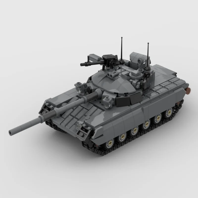 Фото Новый набор из 1268 деталей: Модель военного танка T-80Ud T-80Uk. Конструктор для самостоятельной сборки. Технологичные строительные блоки. Игрушка. Подарок на праздник. №1