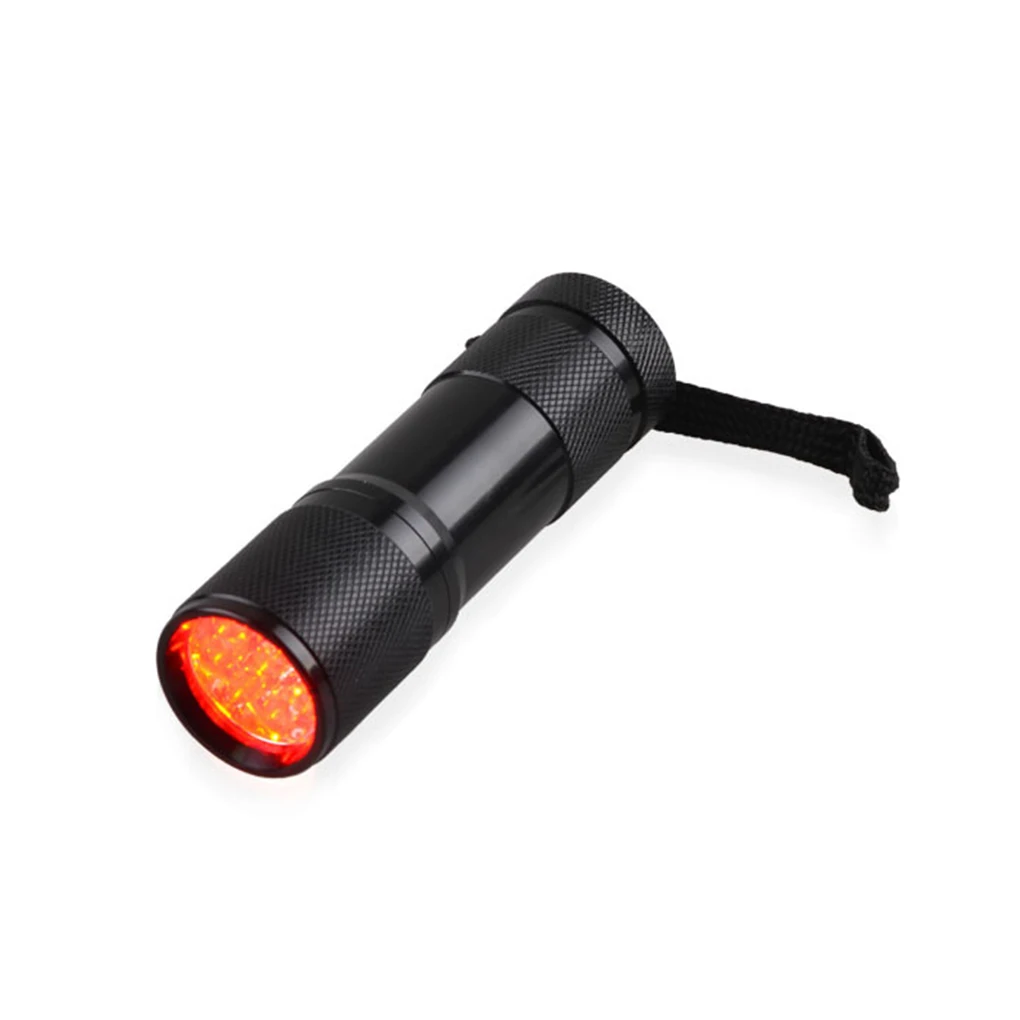 

Flashlight 625nm Torch Hanging Outdoor Lamp Key Chain Portable Bright Strong Hiking Running Camping Check 670nm