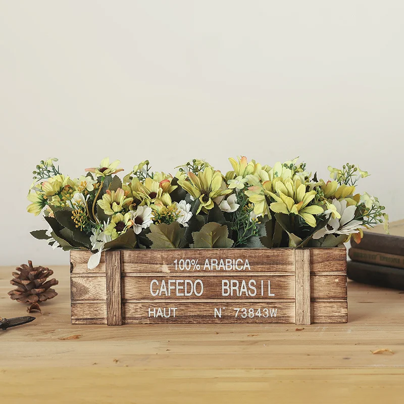 

Пасторальный забор, цветок, деревянное ограждение, искусственный цветок, сад, настольные поделки, предметы интерьера, украшение для дома, го...