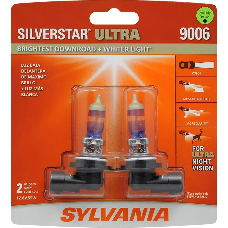 

Ultra Bright and Reliable SilverStar 2-Pack Headlight Halogen Bulbs - Make Your Car Shine!