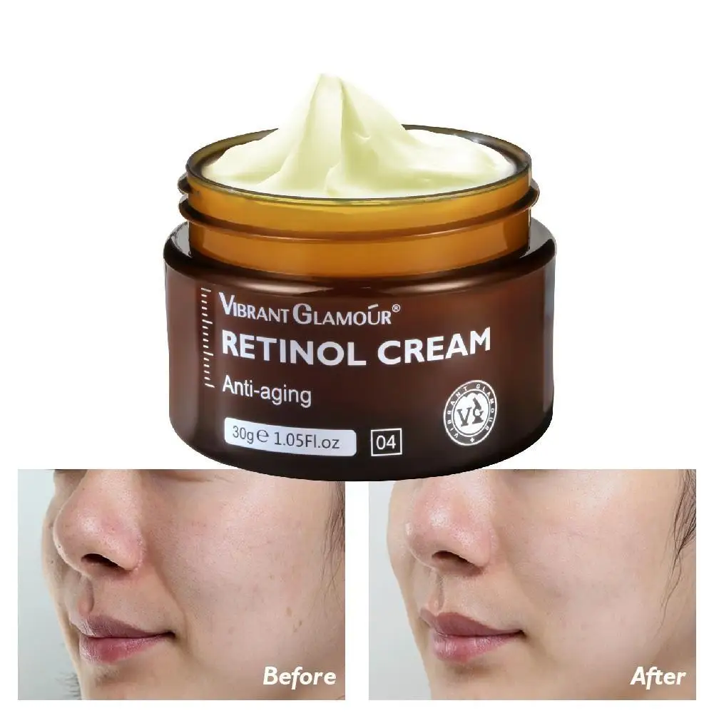 

VIBRANT GLAMOUR Retinol Face Cream Anti-Aging Remove Firming Facial Whitening Moisturizing Wrinkle Care Lifting Skin Bright L8F4