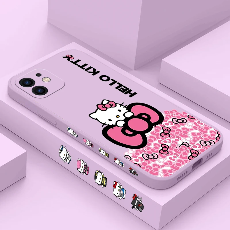 

Sanrio Hello Kitty Phone Case For OPPO A7X A53 AX5 A93 A94 A35 A95 A12 A15 A15S A16 A16K A8 A72 2020 Reno 7Z 6Z F19 4G 5G Cover