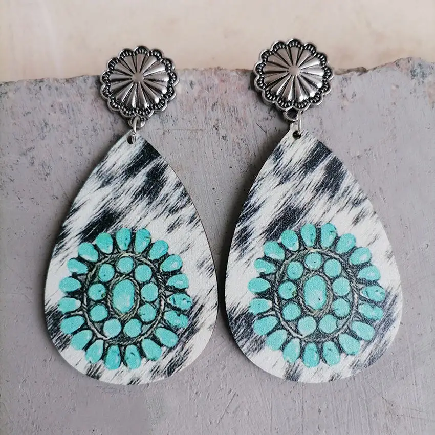 Женские винтажные деревянные серьги в западном стиле | Украшения и аксессуары