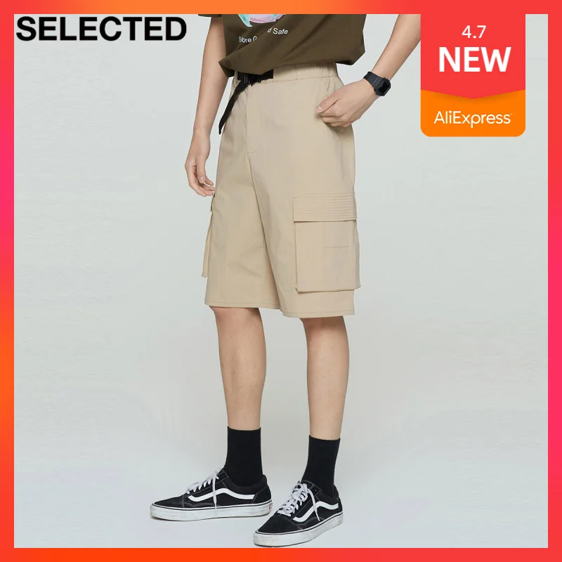 

Шорты-карго мужские хлопковые, однотонные