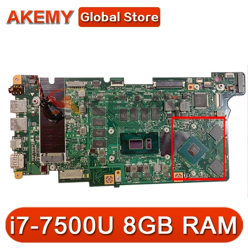 

Материнская плата Akemy для ноутбука ACER Aspire SF315-51G i7-7500U, материнская плата BE5EA SR341 с ОЗУ 8 Гб