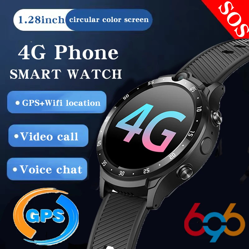 

2022 New Men 1.28" 4G Full Netcom Smart Watch GPS WIFI Positioning Video Call Chat SOS Alarm Clock Waterproof Women Smartwatch
