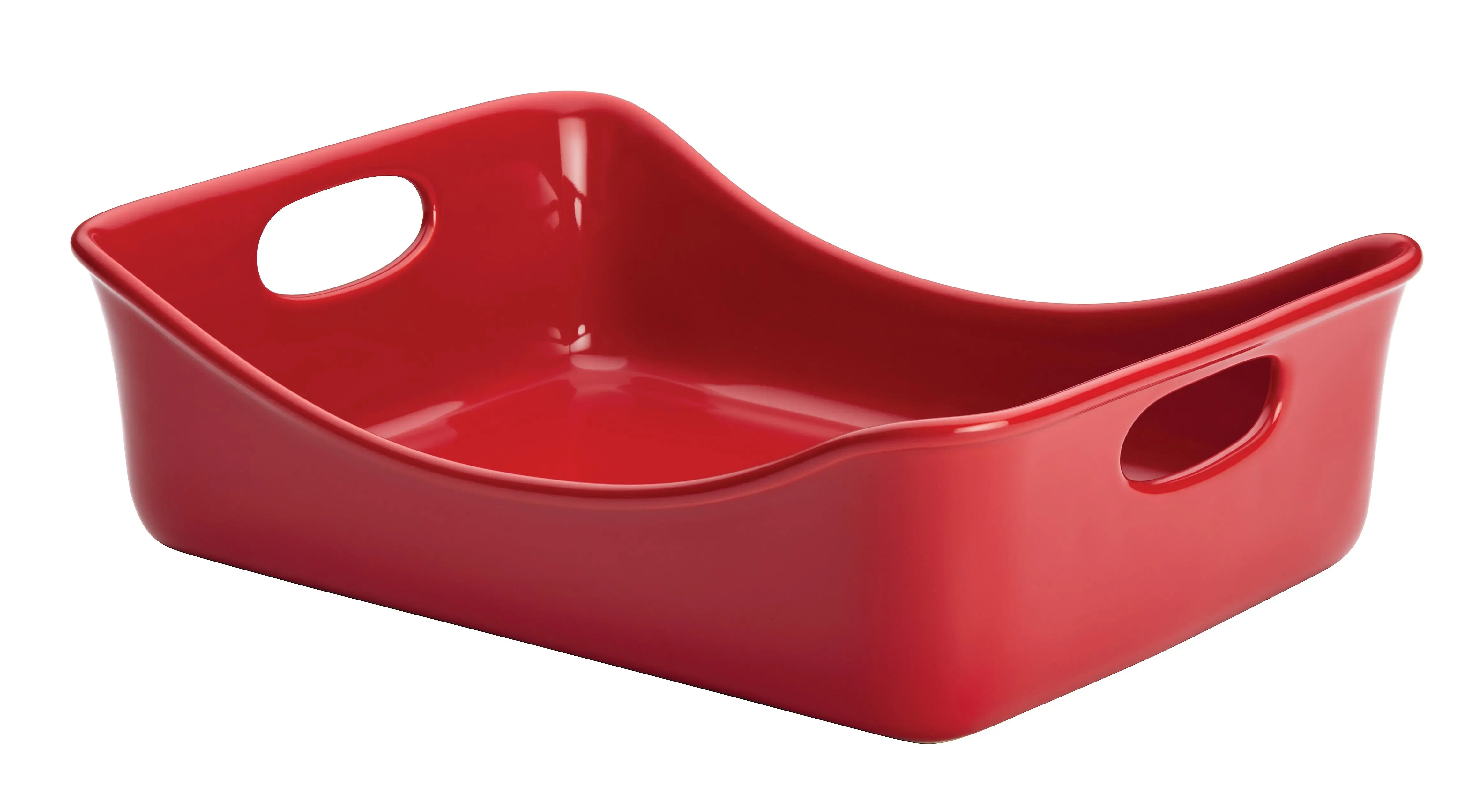

Stoneware 9 inch by 12 inch Rectangular Baker, Orange