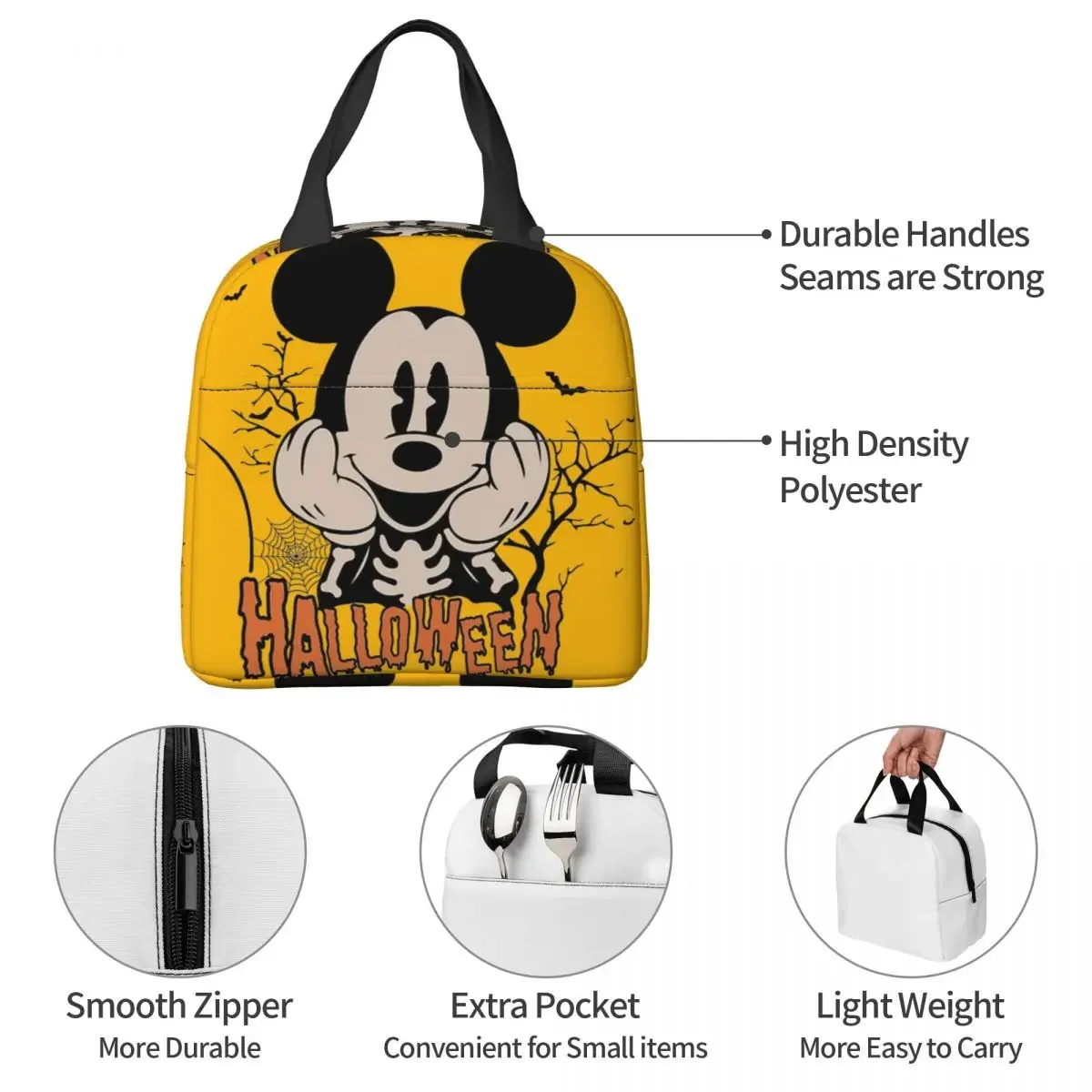 Изолированная Сумка Для Обеда На Тему Хэллоуина С Микки Маусом