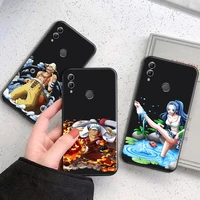 one piece anime phone case for huawei honor 7a 7x 8 8x 8c 9 v9 9a 9s 9x 9 lite 9x lite 8 9 pro soft coque funda black