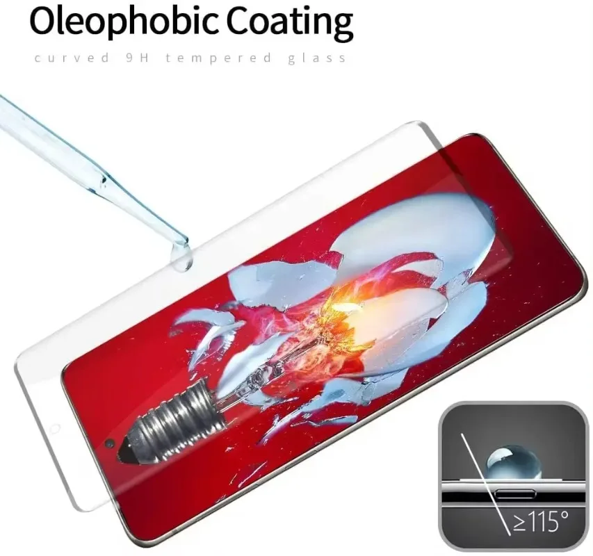Изогнутое закаленное стекло для Samsung Galaxy S21 S22 S23 Ultra S20 Plus защита экрана от царапин