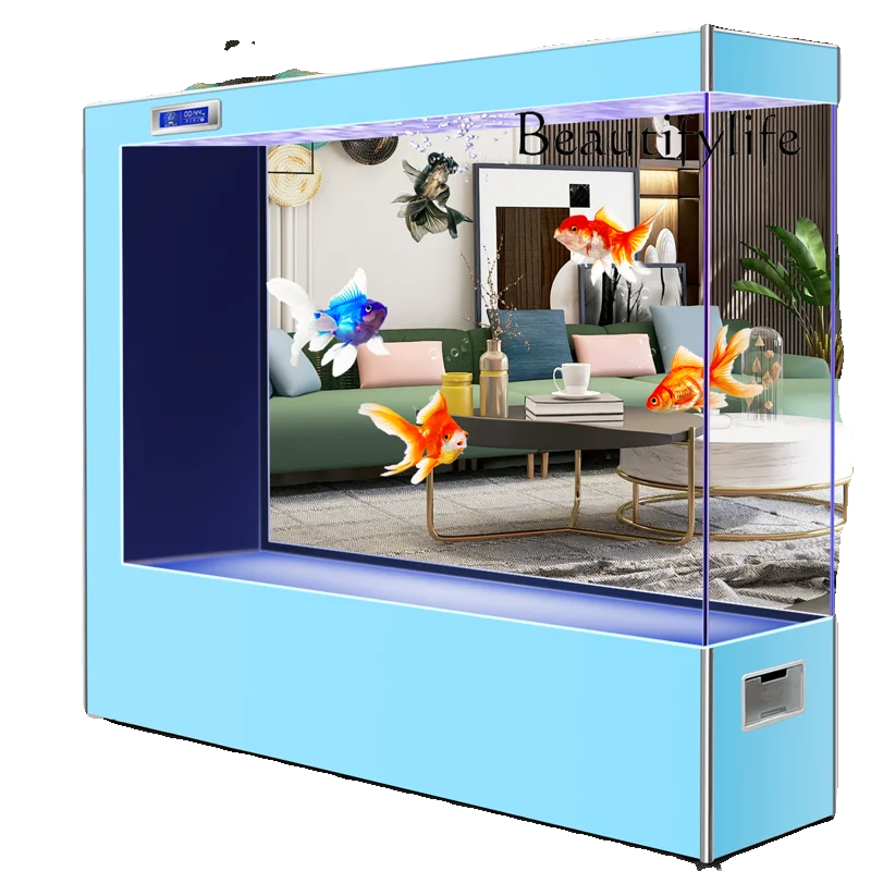 Прямоугольный аквариум для гостиной новый экран перегородка большой напольный