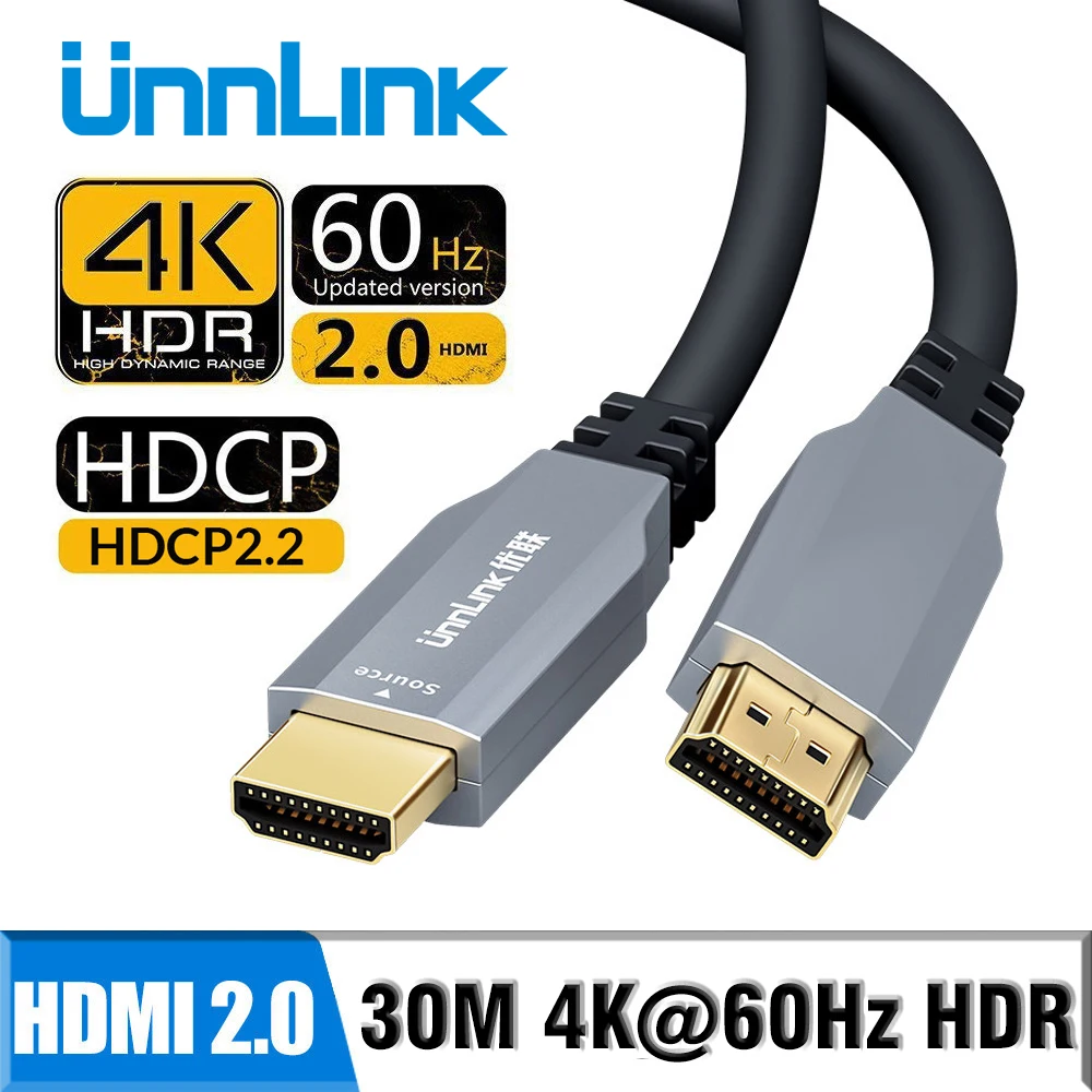 

Unnlink Fiber Optic Cable 8K 48Gbps HDMI 2.1-Compatible 8K 60Hz 4K 120Hz 144Hz HDR10+ eARC Dolby for Blu-Ray PC Laptop TV PS5/4