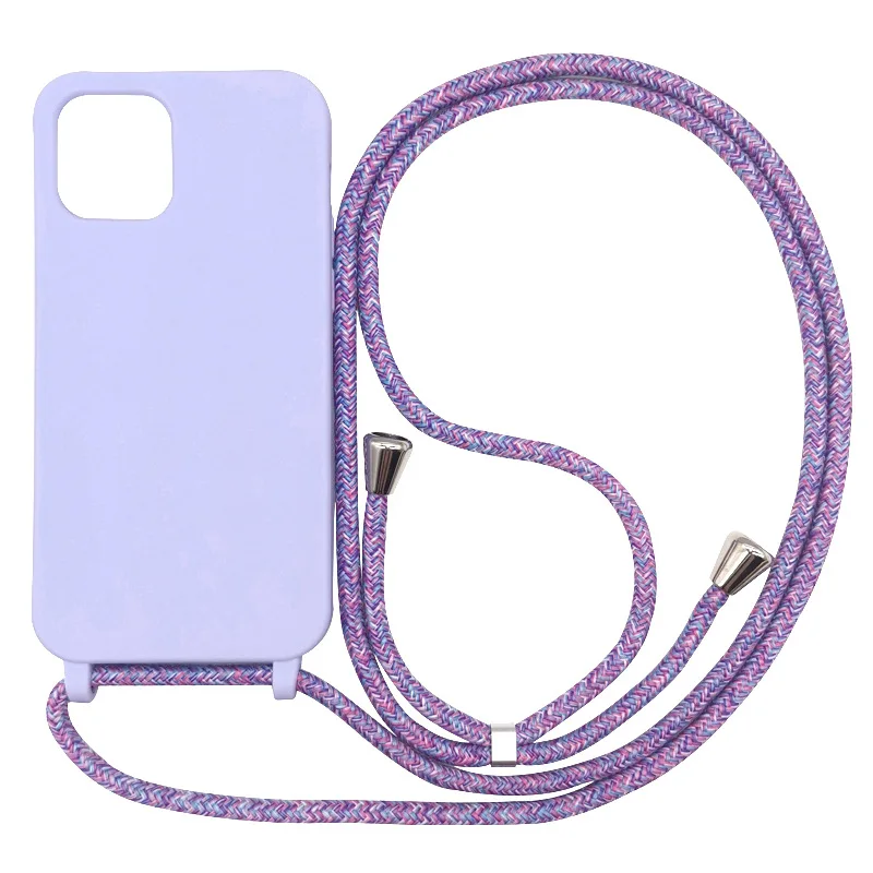 

Crossbody Necklace strap Lanyard Cord silicone phone case for iphone 13 MiNi 12 Pro Max 11 Pro Max X XR XS Max 6S 7 8 plus cover