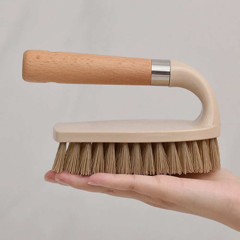 

Wooden Cleaning Brush Laundry Cleaning Brush Wood Color Shoe Washing Bathroom Floor Decontamination Brush Household Cleaning