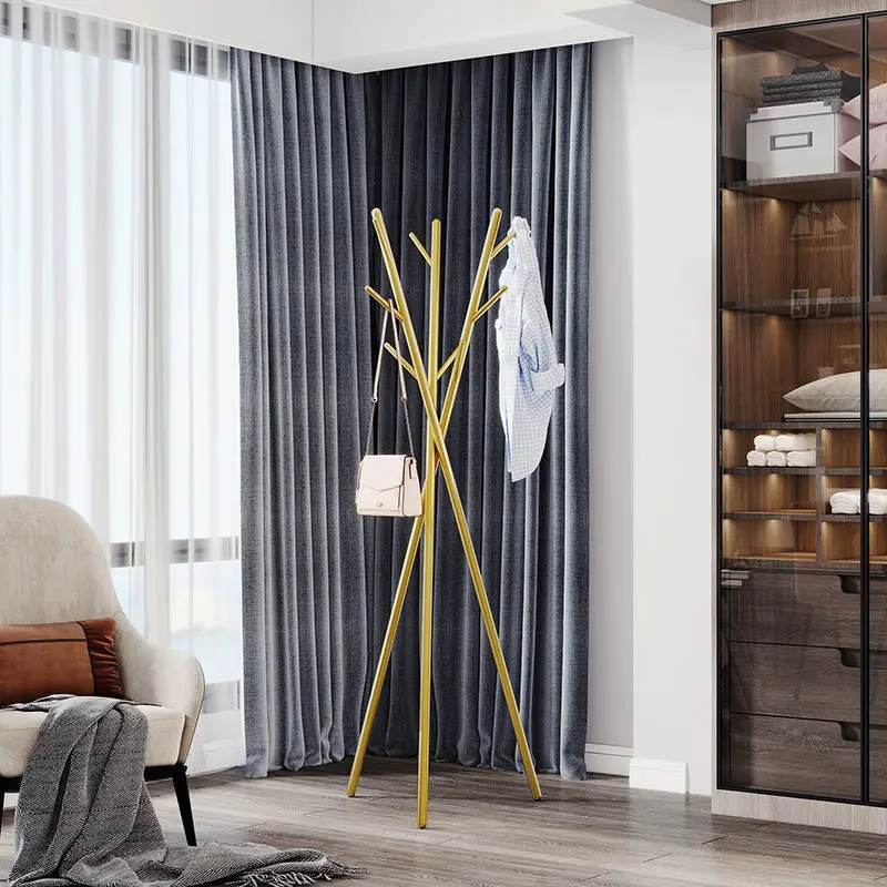 

Coat rack floor bedroom hanger simple living room hanger bag rack