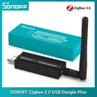 Беспроводной USB-ключ SONOFF ZB Dongle-P Plus ZigBee, анализатор шлюза ZigBee Zigbee2MQTT, захват интерфейса USB с антенной