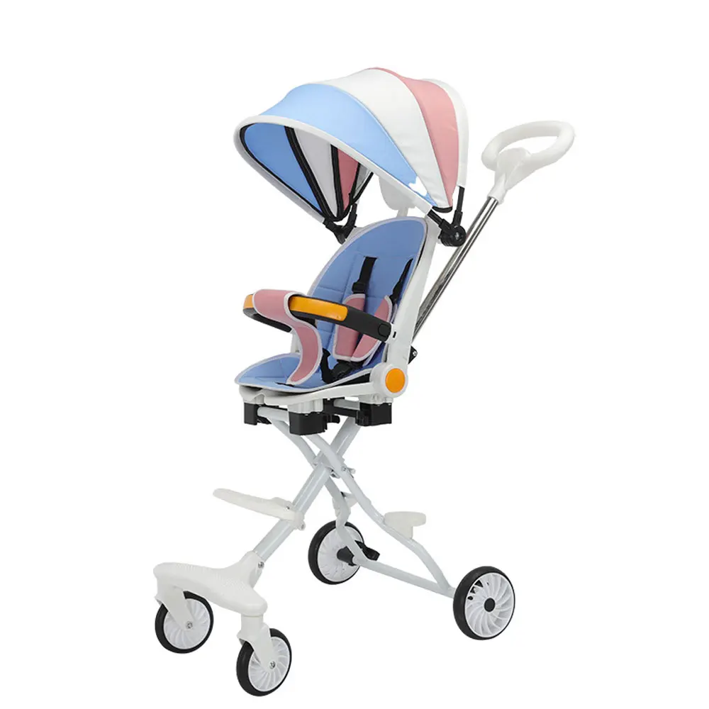 

Baby Walking Artifact Baby Stroller Light Folding Simple Two-way Stroller Can Sit And Lie Baby Stroller.