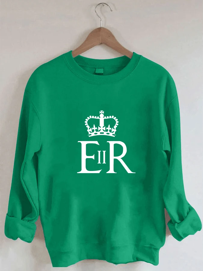 

Queen Elizabeth II - Casual Round Neck Sweatshirt