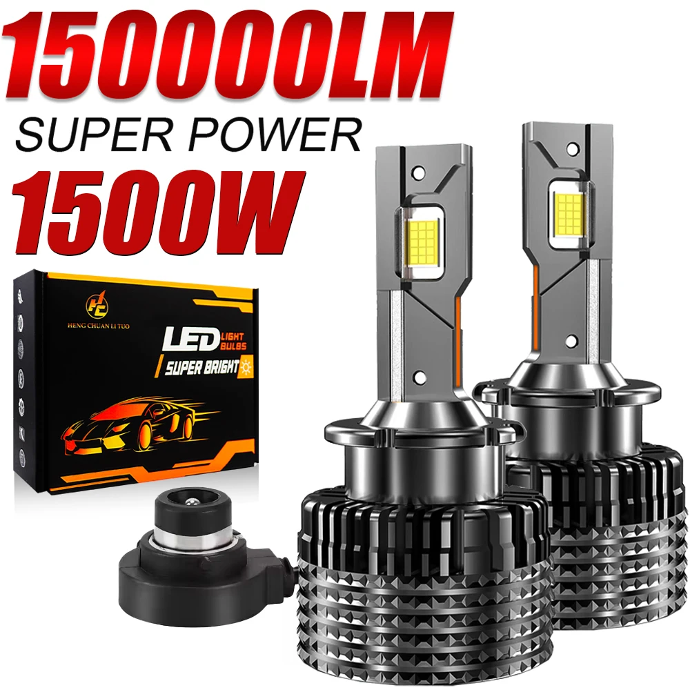 

D4S D2S Светодиодные фары Canbus Лампы 1500000 LM CSP D1S D3S D8S Led 1500 Вт Супер яркий D1R D4R D2R D3R Автомобильная лампа серии D Plug & Play