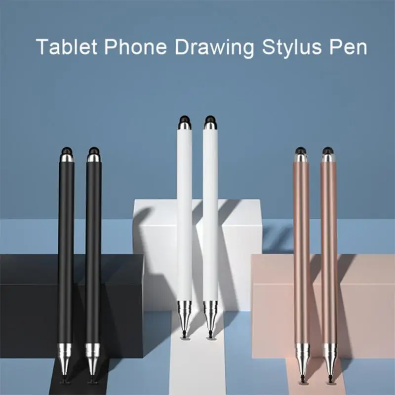 

Dual Purpose Stylus Stylus White Zero Delay Computer Peripherals Double Head Capacitive Pen Tablet Accessories Black Tablet Pen