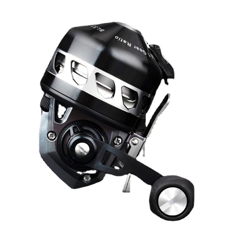 

Twin Fish Closed Fishing Reel BL33 6BB Metal Wheel Black Closed Reel Metal Coil Wheel With Line 55M