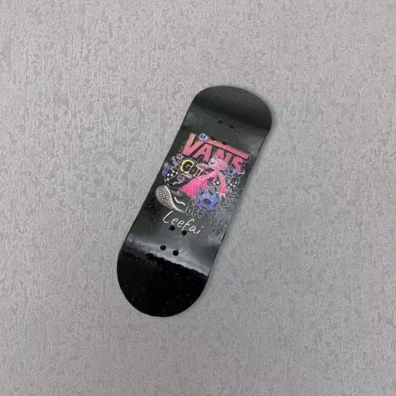 34mm Wooden Fingerboard Deck with Graphic Professional Maple Wood Board