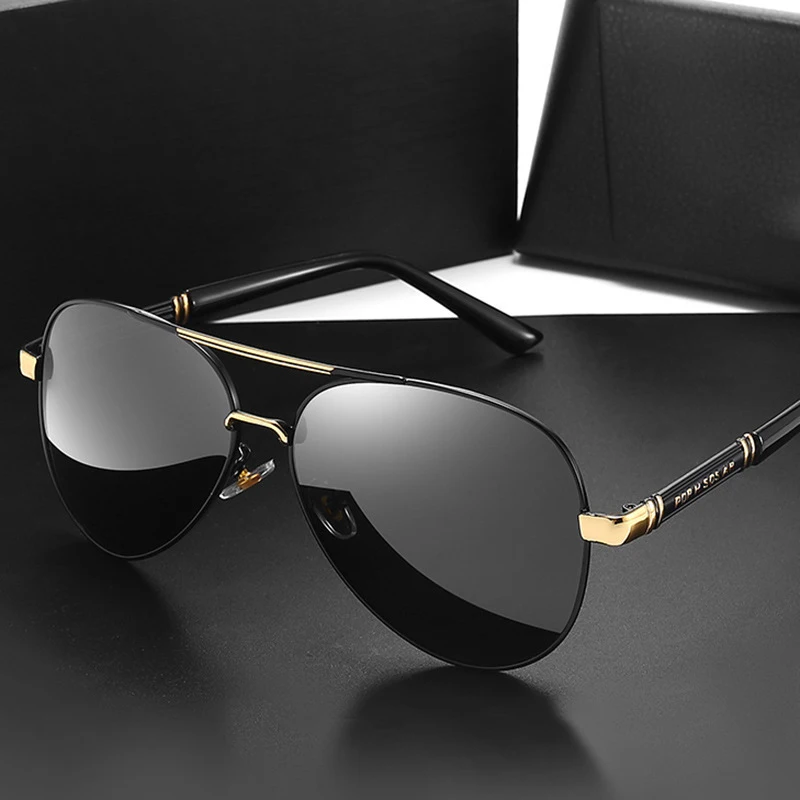

High quality Photochromic Sunglasses Polarized Men Pilot Vintage Sun Glasses Women Driving Eyewear Goggles gafas de sol UV400