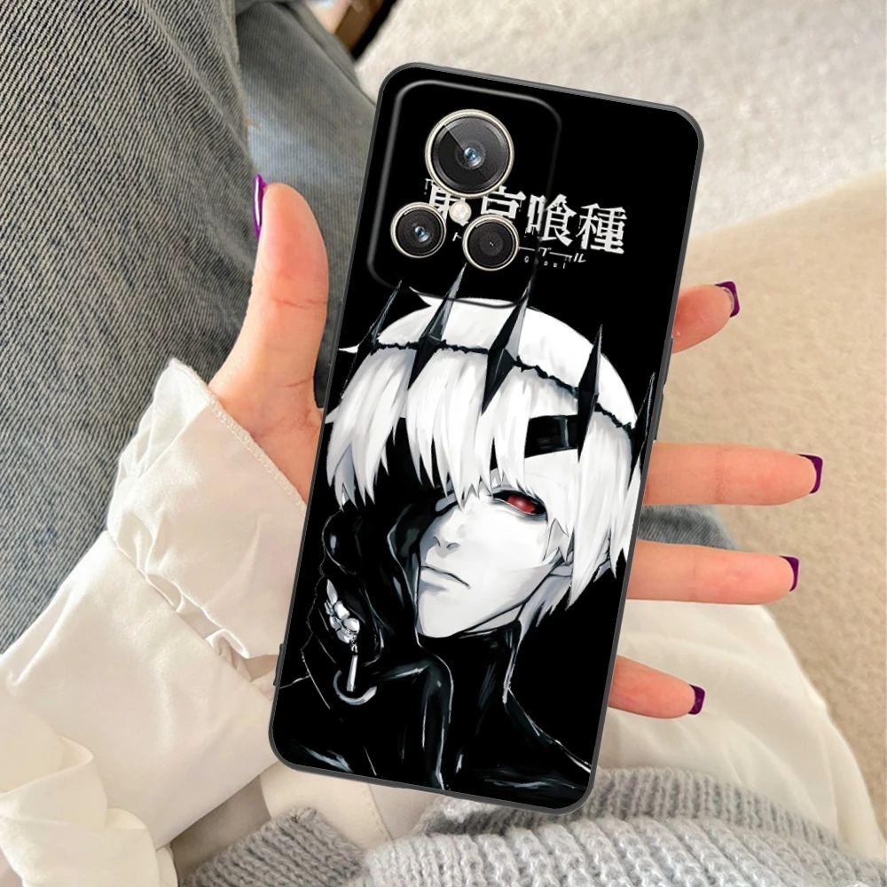 Чехол для телефона с рисунком Токийский Гуль искусственная кожа Realme GT 2 9i 8i 7i Pro X50