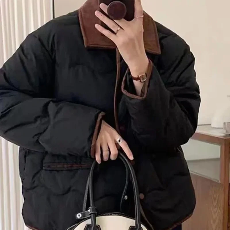 Свободное повседневное женское пальто теплая зимняя распродажа куртка на молнии