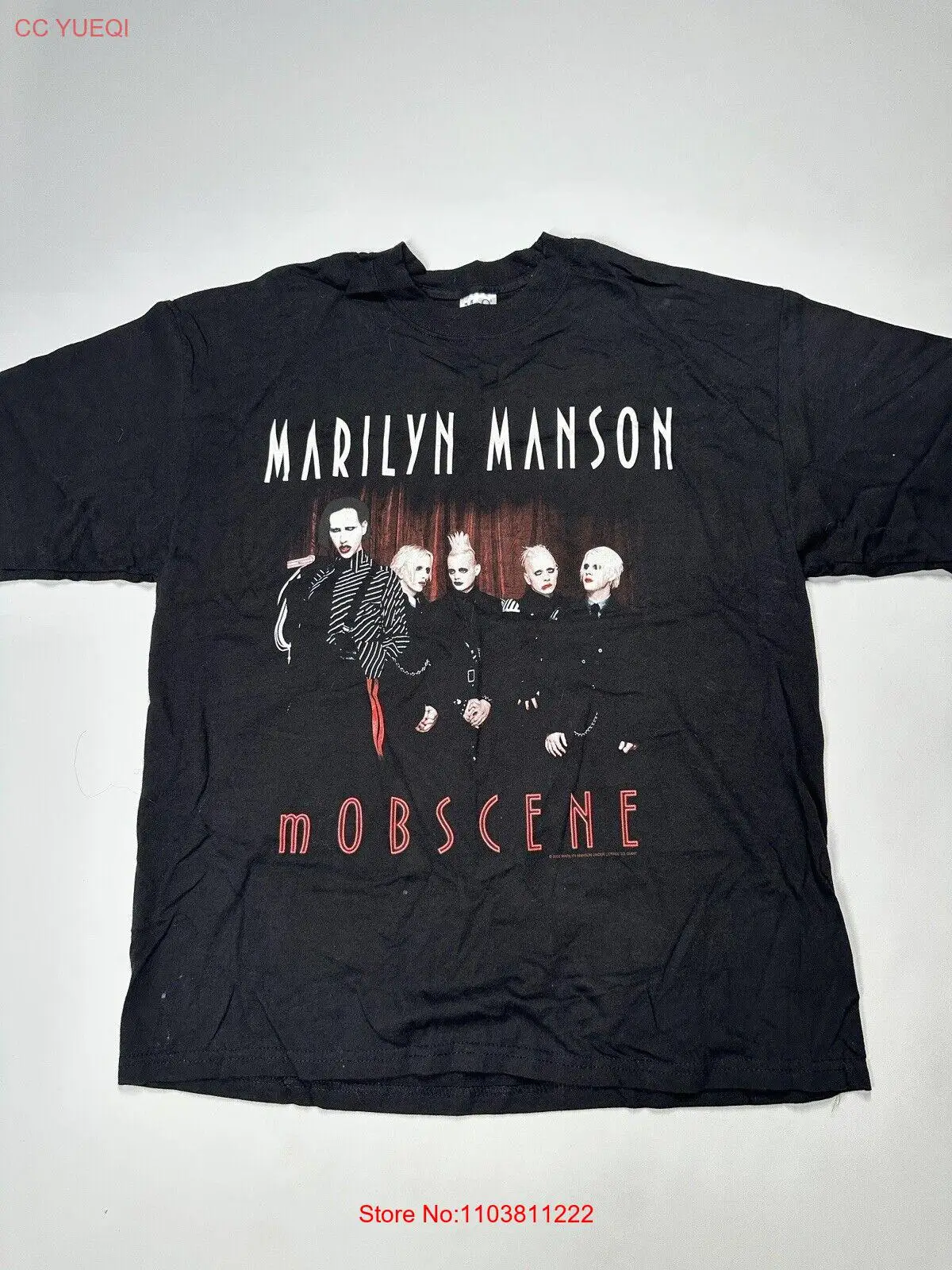 Футболка Vtg 00s Marilyn Manson металлическая футболка Mobscene XL
