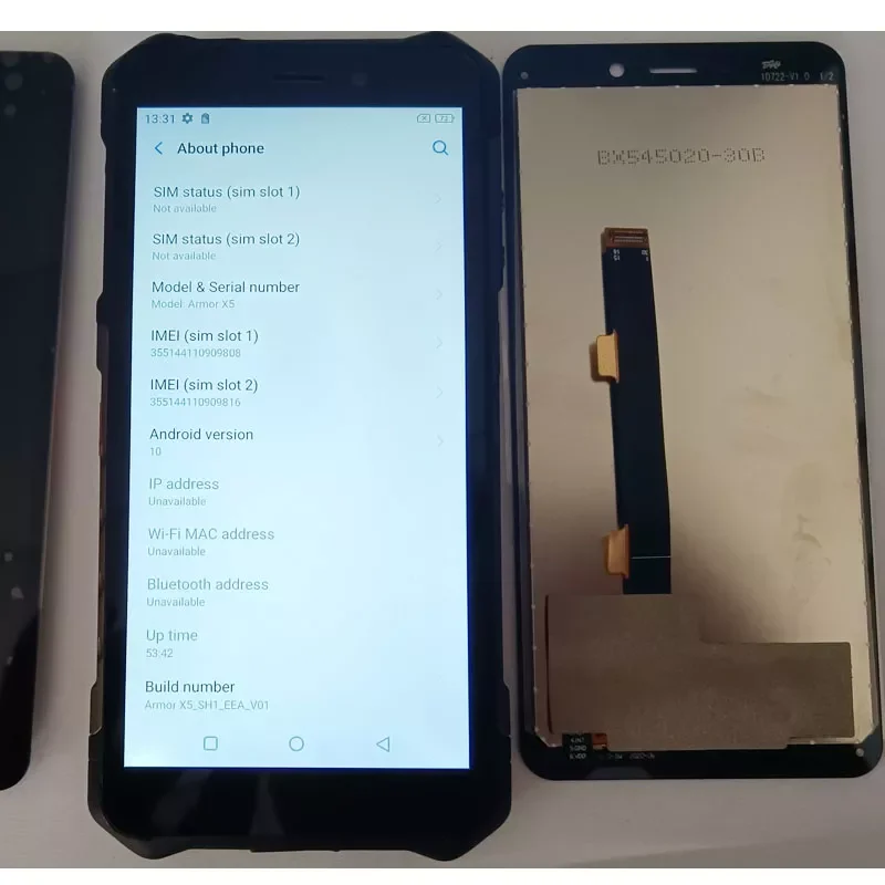 

5.5" For Original Ulefone Armor X5 / X3 LCD Display Touch Screen Digitizer Assembly Replacement Armor X5 X3 Front Display