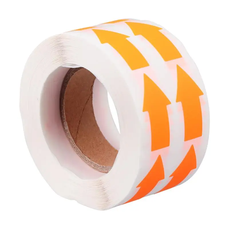 

1 Roll of Warning Direction Sticker Fluorescent Craft Stickers Adhesive Sticker
