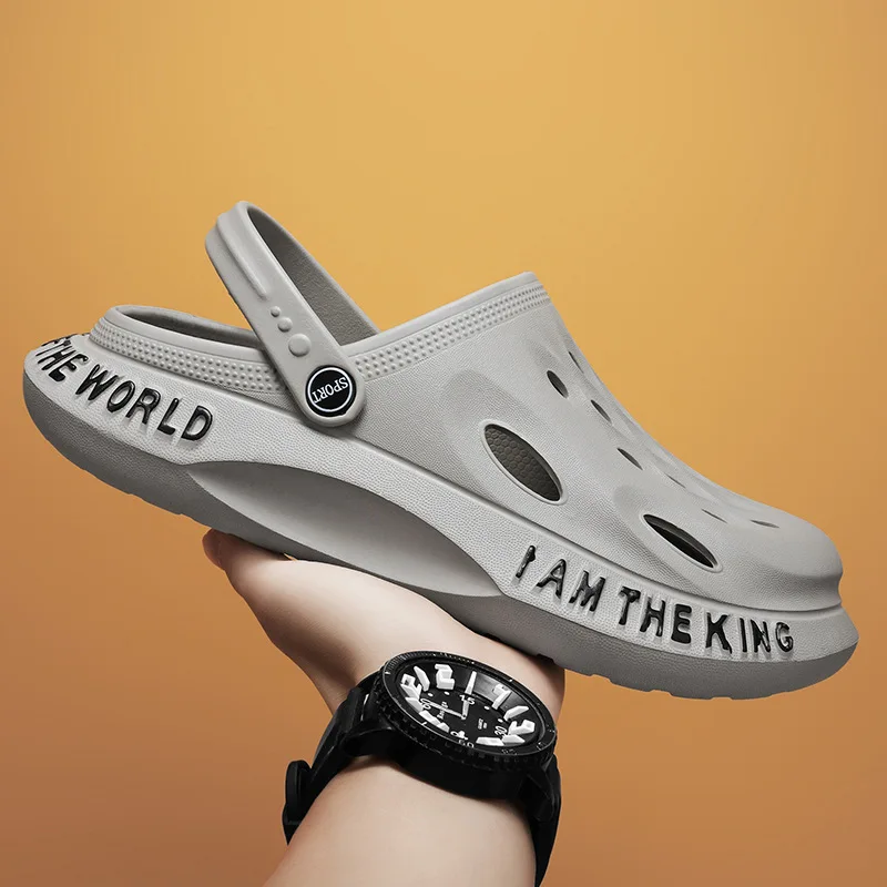 Сандалии мужские летние дышащие противоскользящие с кокосовым отверстием