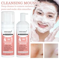cleaning mousse facial skin care exfoliating peeling gel deep remove smooth moisturizing cream whitening shrinking pores