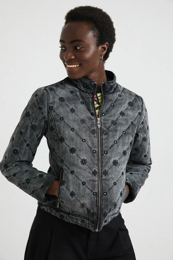 

Международная торговля оригинальная однотонная Новая модная испанская тонкая хлопковая куртка тигровый глаз пальто