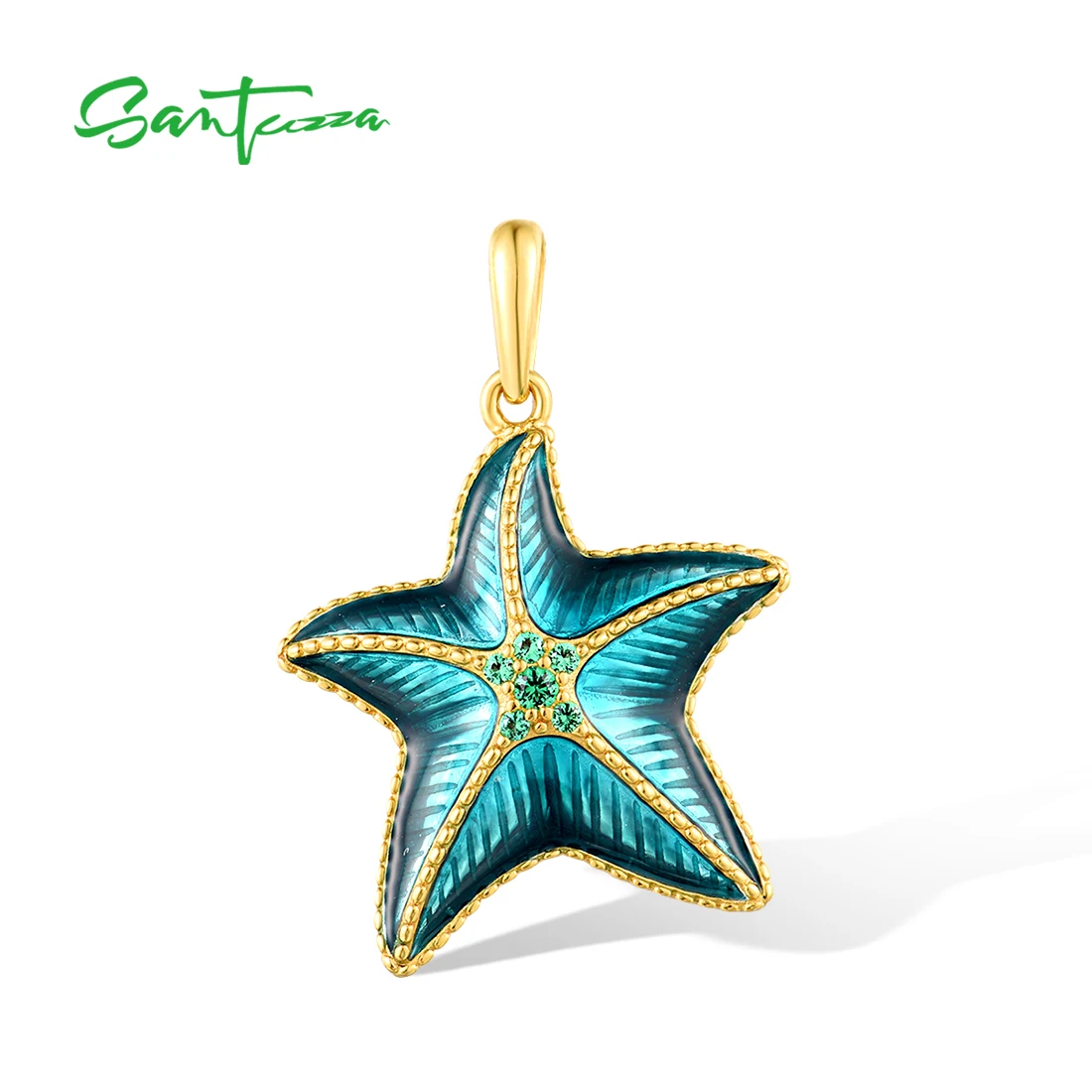 SANTUZZA подвеска из настоящего стерлингового серебра 925 пробы для женщин сверкающая