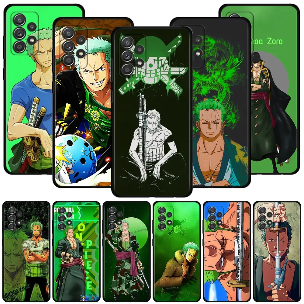 

One Piece Zoro For Samsung Galaxy A12 A51 A71 A31 A13 A11 A01 A72 A52 A32 A22 A52s A21s A02s A02 Case