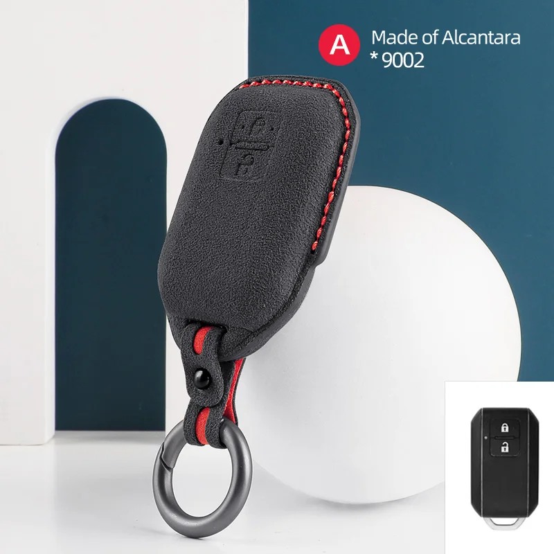 

Для Suzuki Wagon R Ignis Swift Sport ERTIGA XL7 точный 2 кнопки чехол для ключей от автомобиля алькантара брелок защитная оболочка аксессуары