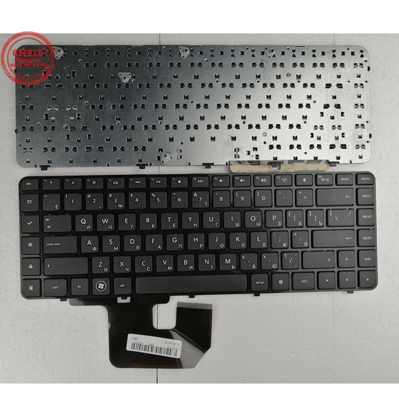 

GZEELE Russian laptop Keyboard for HP DV6-3000 DV6Z-3000 3134 3110TX 3110 DV6-3029TX 3028 3049 3013 RU layout black with frame