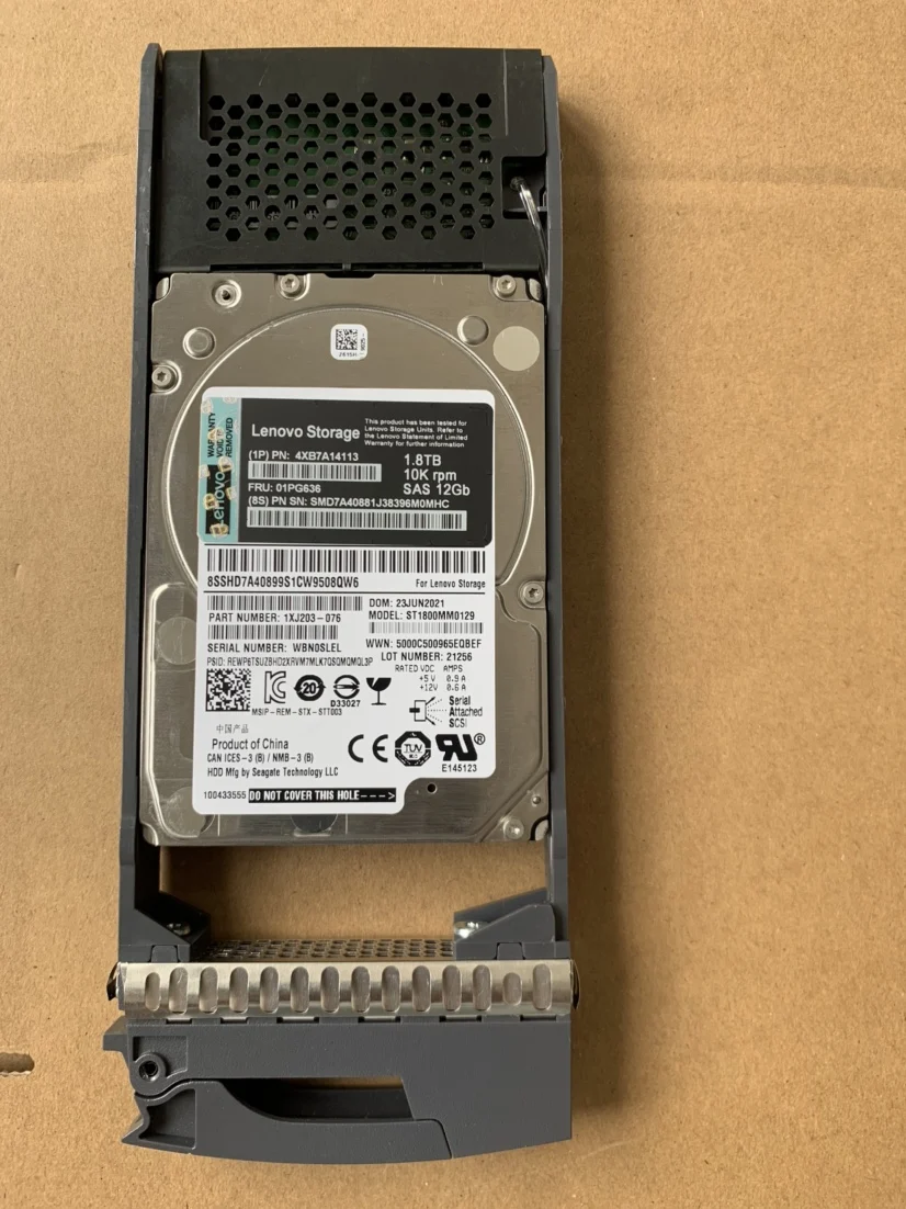 

1.8TB SAS, 12Gb/s, 10K RPM, 2.5", Part Number 4Xb7A14113 NEW