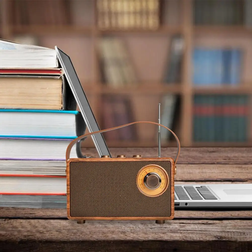 As23 Bluetooth-совместимый динамик сабвуфер для дома ретро радио небольшой портативный