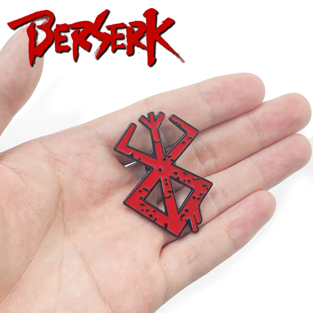 PS4 Game Berserk Enamel Pins Behelit Guts Red Logo Metal Enamel Badge Lapel Brooches For Fans Backpack Jewelry Accessories
