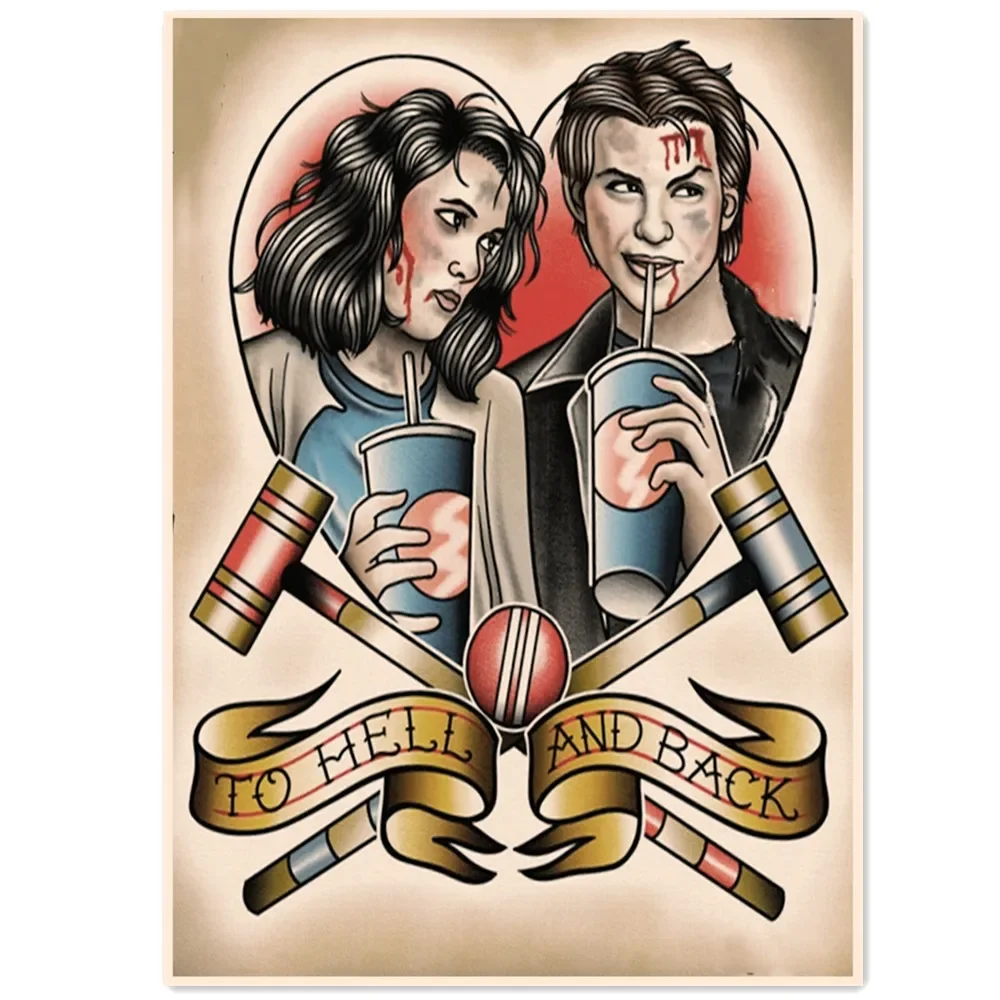 В ад и обратно. Тату художественные картины винтажные постеры принты из фильмов