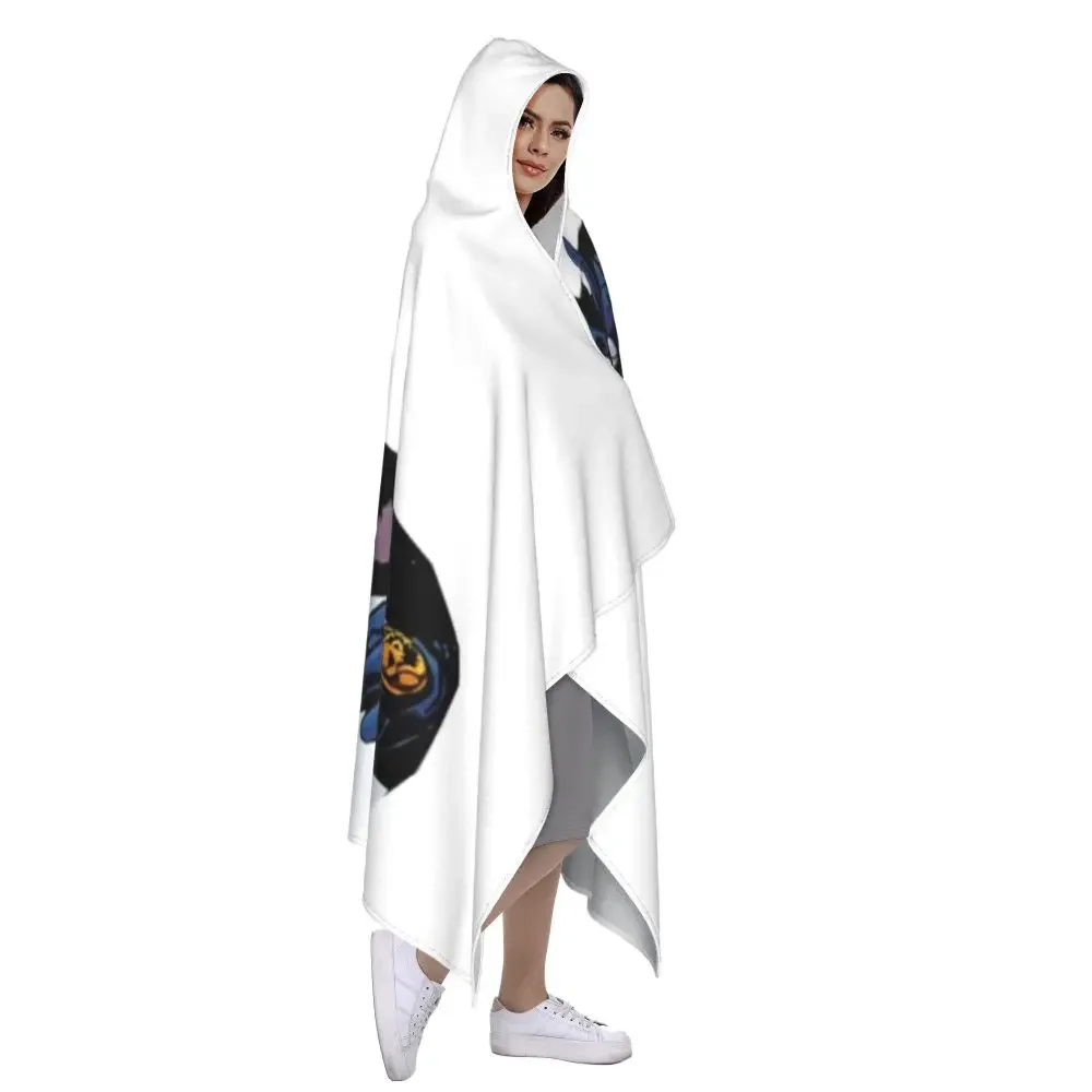 Мягкое Флисовое одеяло с капюшоном и принтом Необычные приключения Джоджо