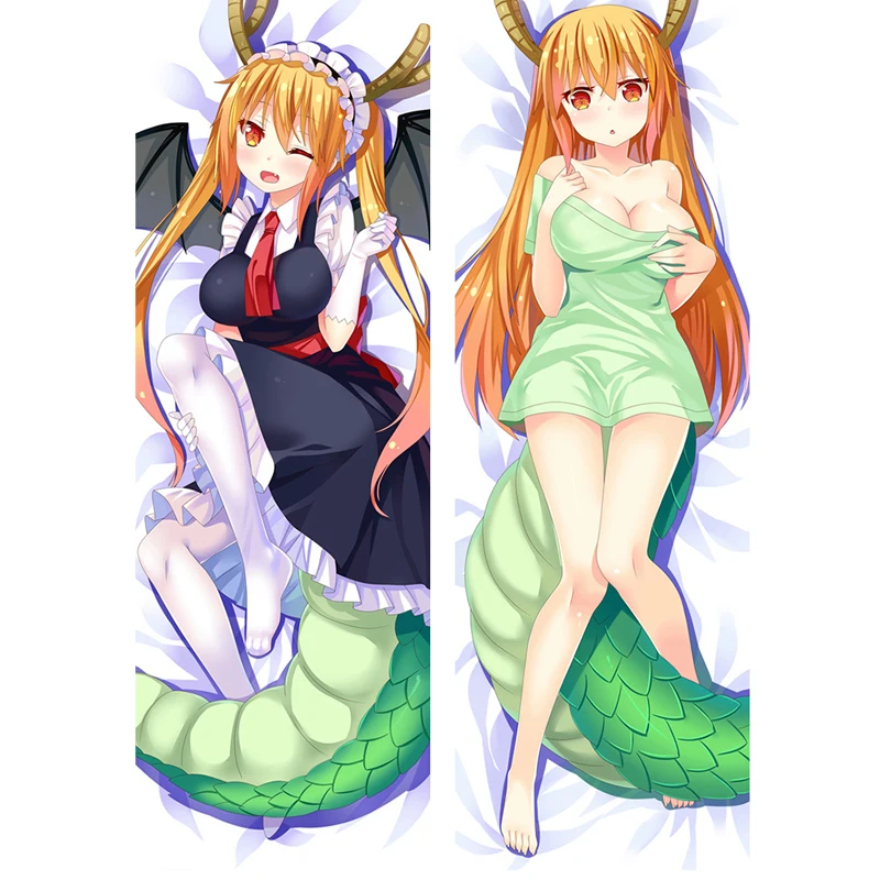 New Pattern Miss Kobayashi'S Dragon Maid s Sexy Girl Tohru Kobayashi Dakimakura Throw Pillowcase Hugging Body